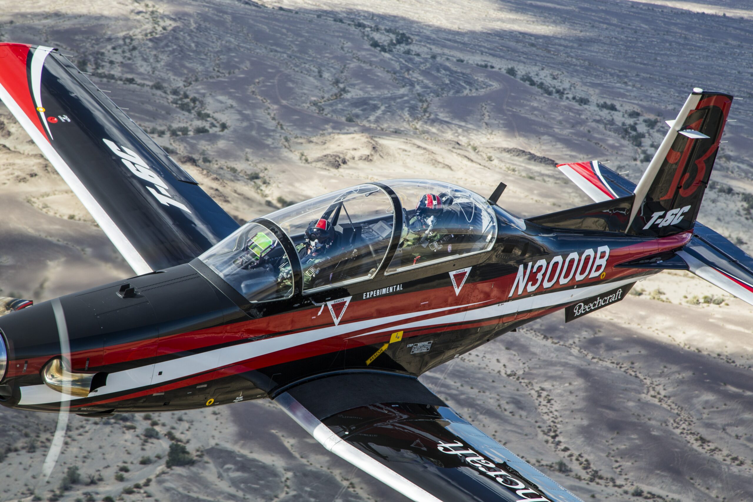 Tunisian Air Force takes delivery of first Beechcraft T-6C Texan II ...